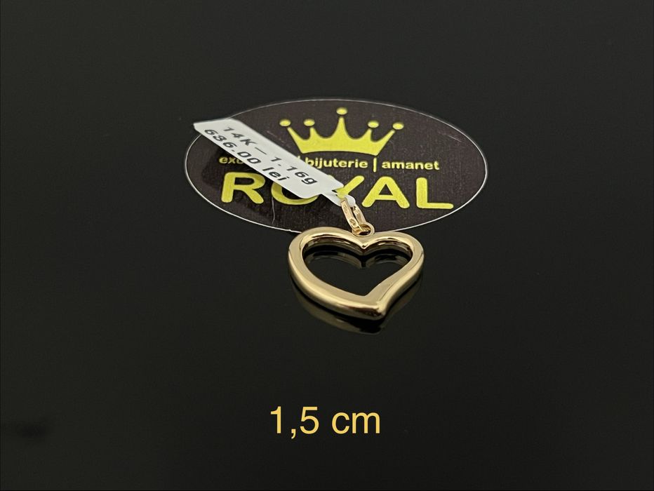 Bijuteria Royal CB : Pandant aur nou 14k 1,16gr