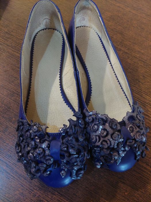 Balerini/pantofi piele Papucei