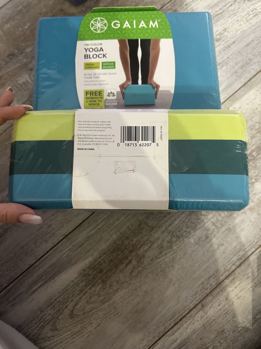 Gaiam premium три цветов пяна блок