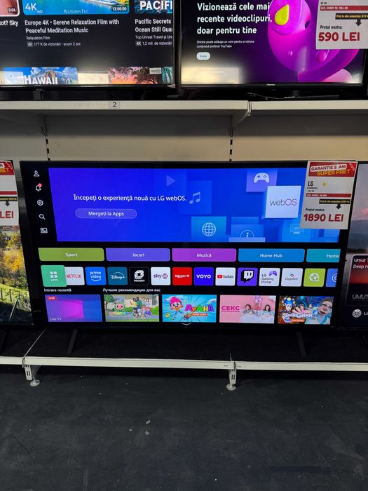 Televizor LG, 65 164cm, Smart, 4K, GARANTIE 2 ANI