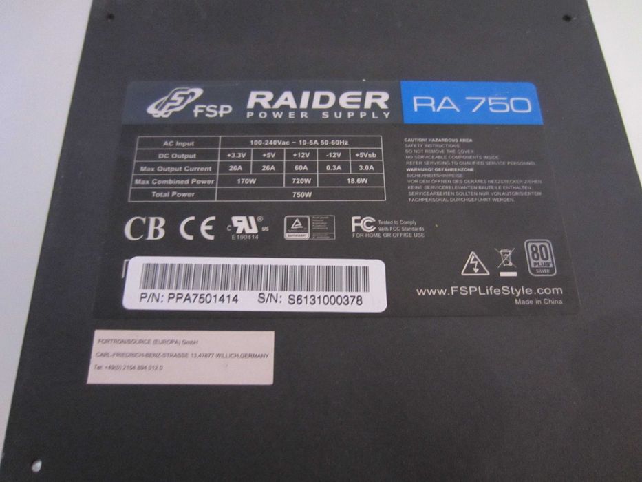 FSP RAIDER 750W 80Plus silver
