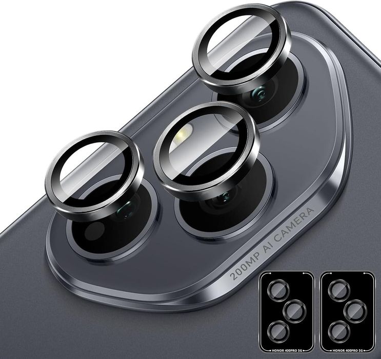 Стъклен Протектор за Камера Тип Рингове за Honor 400 Pro / 400 Lite