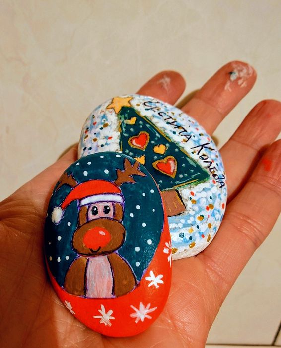 Ръчно рисувани камъчета