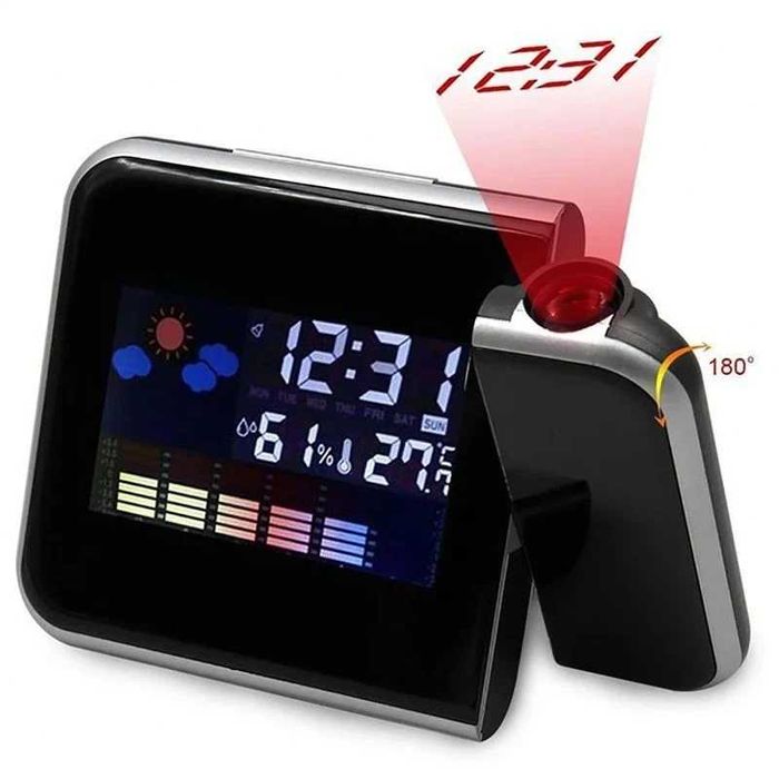 Statie meteo digitala cu ceas, calendar, proiector laser, display