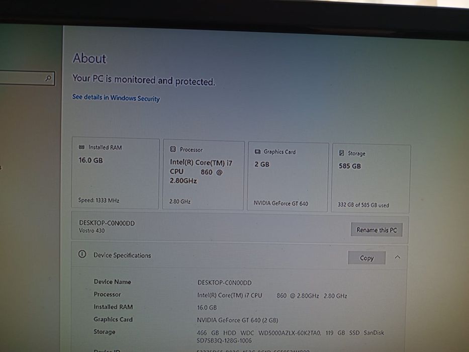 Vând PC Intel core i7