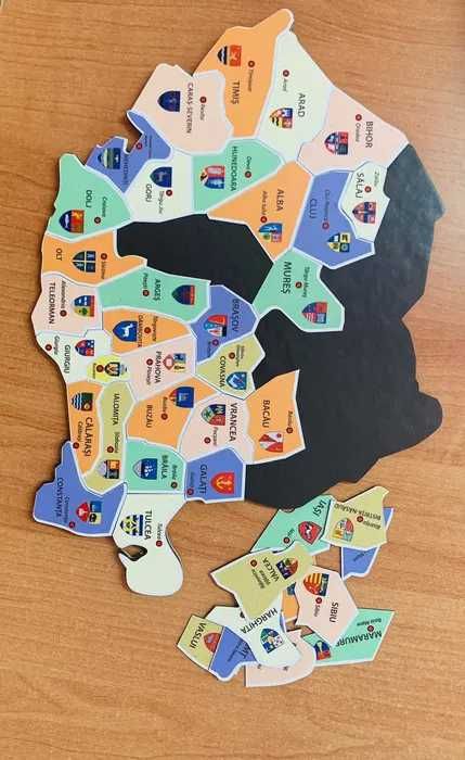 harta Romania pe judete magnetica