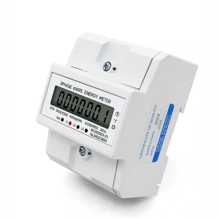 Contor Trifazat Digital de Curent pentru Energie Electrica 380V