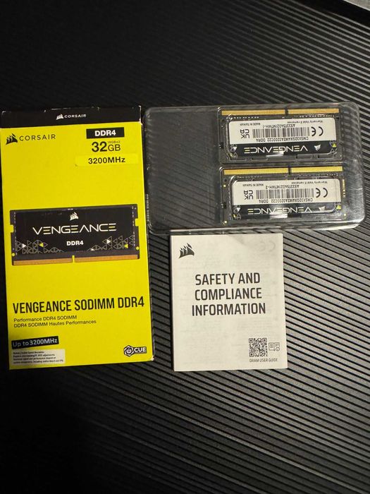 Memorie Laptop Corsair 32GB(2x16) DDR4, 3200MHz CL22 + Garantie