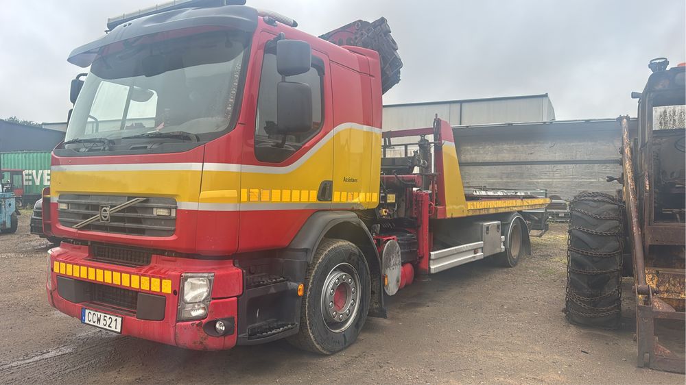 Volvo FE-280 4*2, platforma cu macara