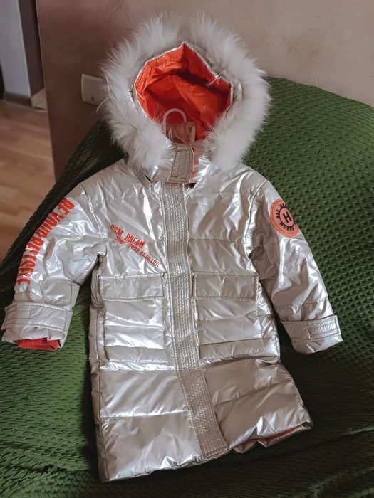 Продам Пуховик стального цвета