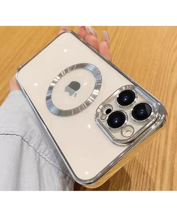 Iphone 14/15/16E/17/PRO/MAX/PLUS Husa TPU 0.2 Luxury Incarcare Magsafe