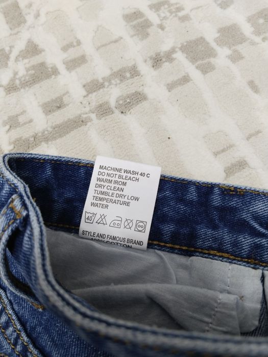 Синие подросткоевые джинсы