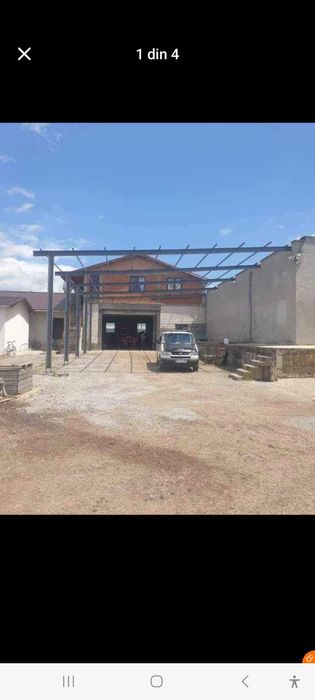 Hala metalica 10x25 din profile cu teava pe acoperis
Contine:
6ferme