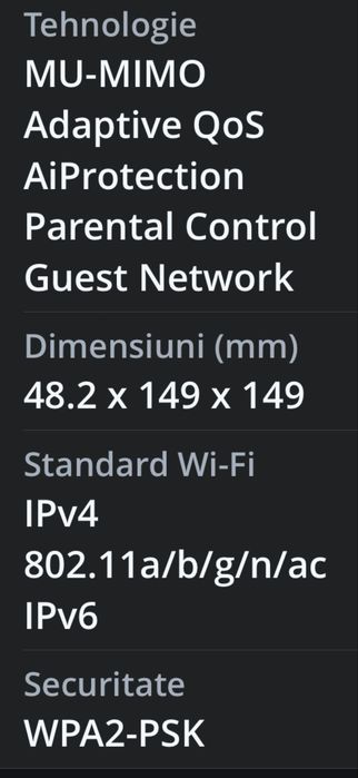 Sistem Wi-Fi Mesh ASUS Lyra MAP-AC2200, AC2200, Tri-band