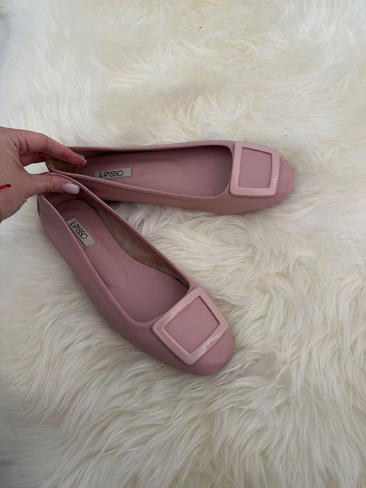 Il Paso balerini piele naturală rose