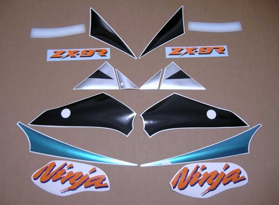Стикери Kawasaki ZX9R Ninja 1994-2003 лепенки кавазаки 900 зх9р zx-9r