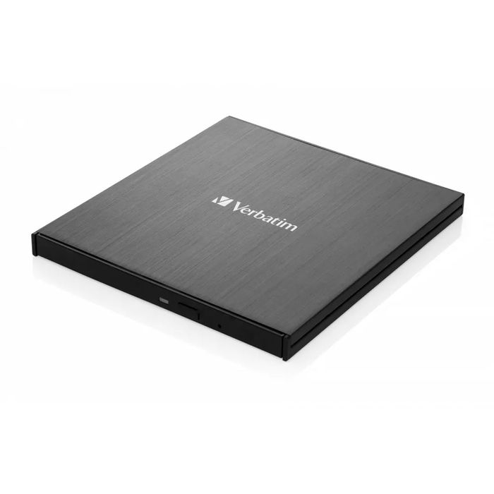 Оптично устройство Verbatim External Slimline 43886, външно, USB-C, четене/записване, черно