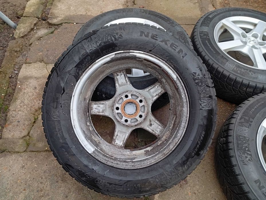 Продавам лети джанти 16-ки 5х112 със зимни гуми Nexen