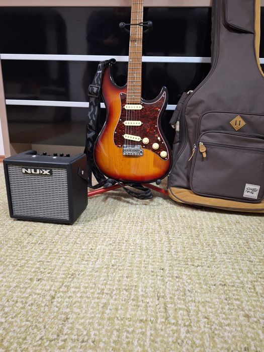 Chitara electrica Sire Larry Carlton S7+Amplificator Nux Mighty 8 BT