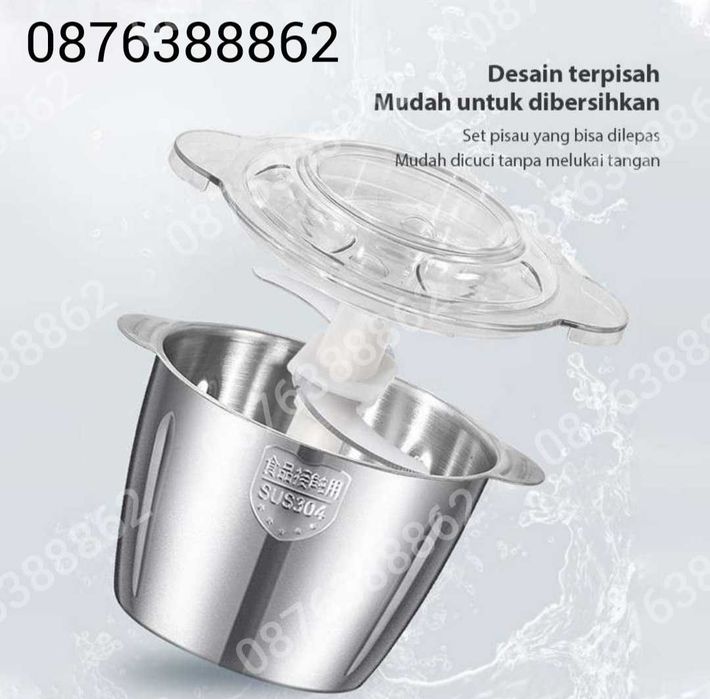 Професионален Електрически Чопър Месомелачка 2L. 1200W