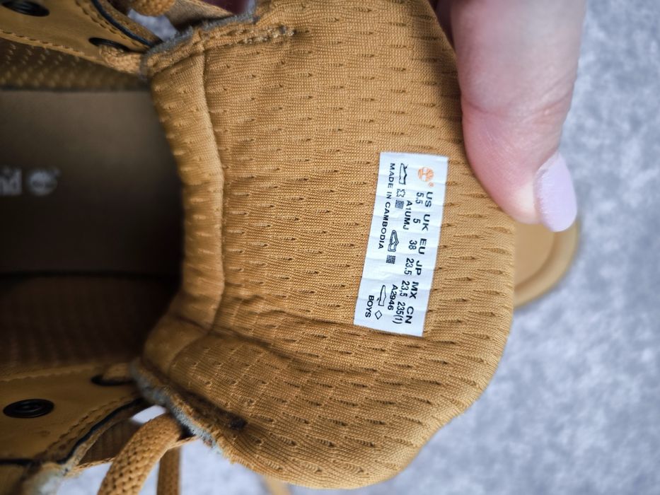 Ghete băiat Timberland piele nubuc 38