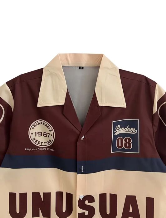 Рубашка с коротким рукавом на пуговицах