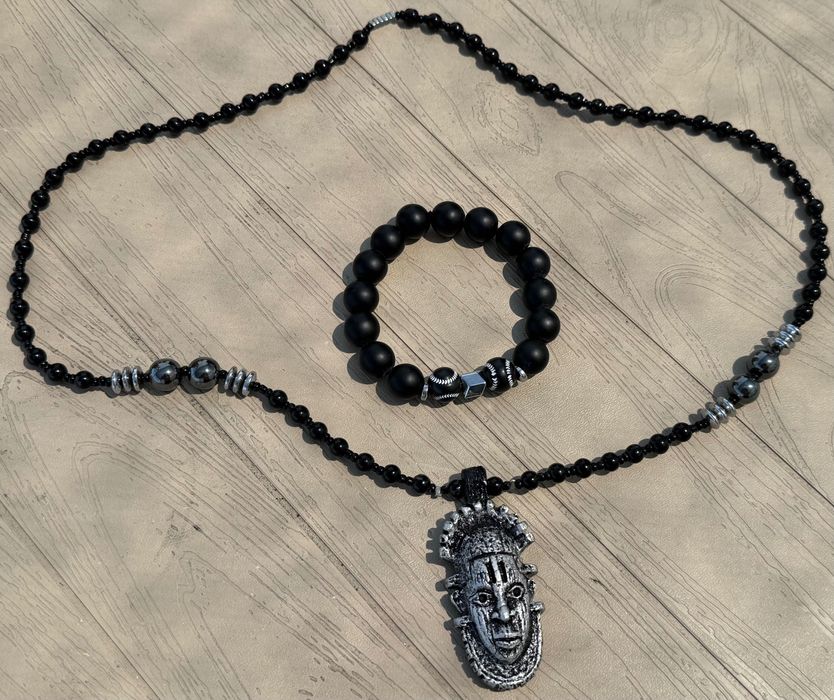 Set hand-made bratara/lant Africa