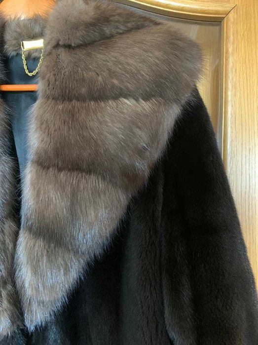 Шуба норковая длинная