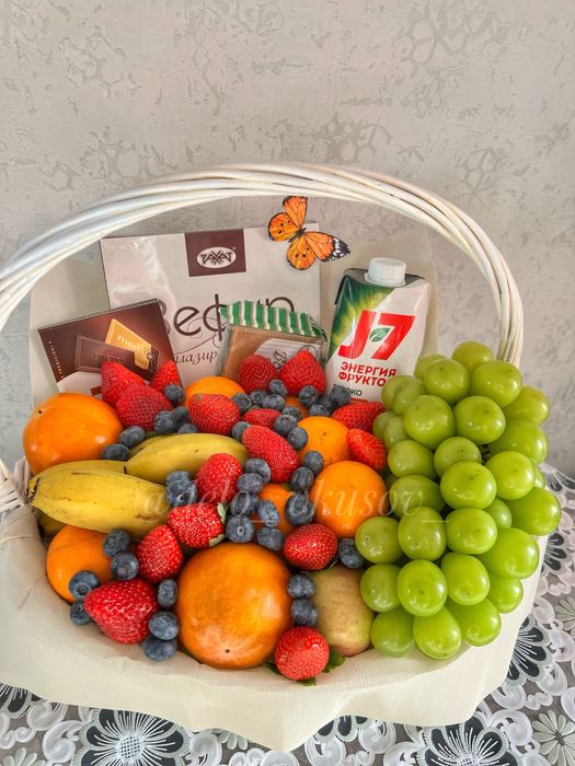 Корзины сладкие, фруктовые, мясные