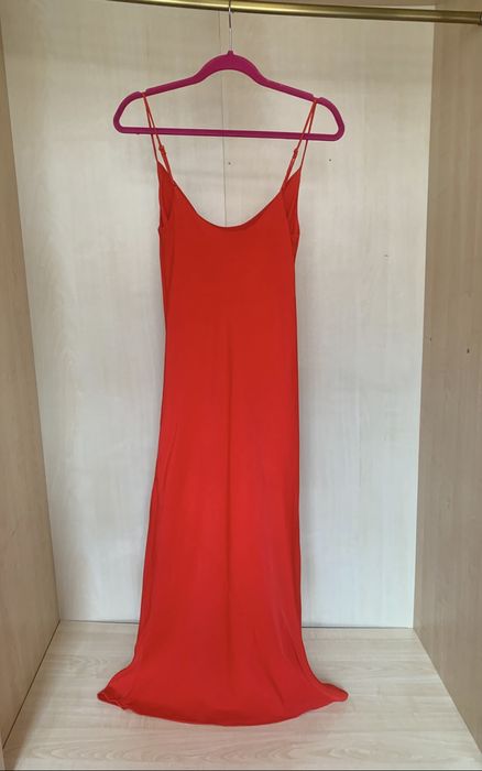 ZARA дълга червена рокля Xs размер