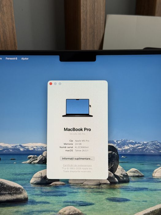 Macbook Pro 14 M5 Pro - 1TB/24GB - Nou