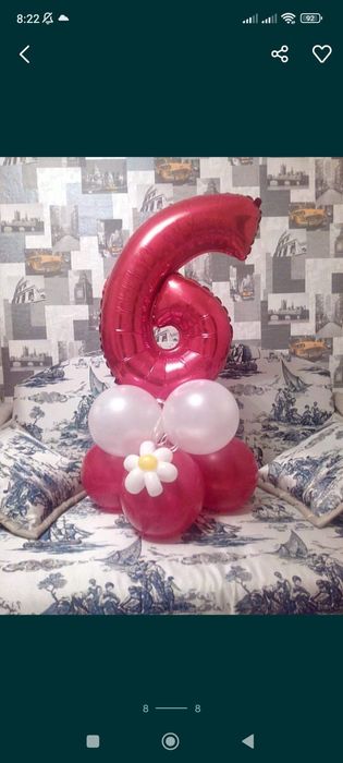 Цветочки из шаров