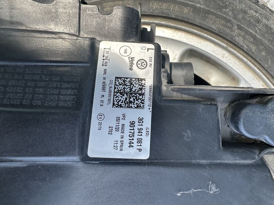 Vw Passat b8 ляв Full Led фар ОЕм