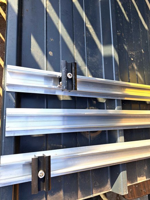 Șină, profil aluminiu k2 pentru panouri fotovoltaice.