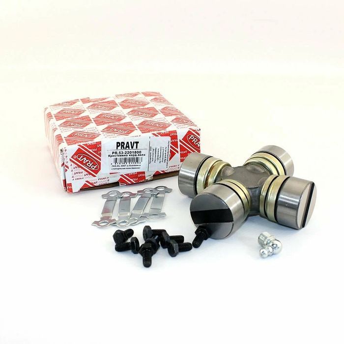 Крестовина карданного вала Г-53,3307,ПАЗ в сборе (PRAVT) под пластины