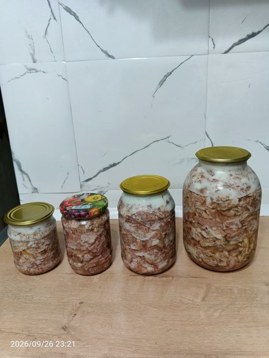 Тушёнка свиная домашняя