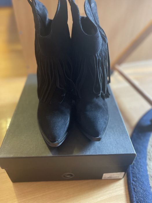 Ciocate scurte negre piele naturala 38 & espadrile bijuterie