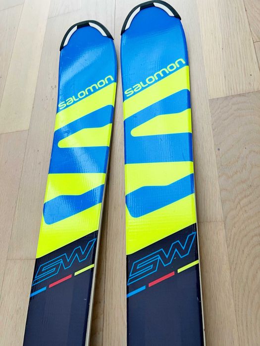 Като нови Ски + автомати SALOMON X Race Junior SW + L7  140см