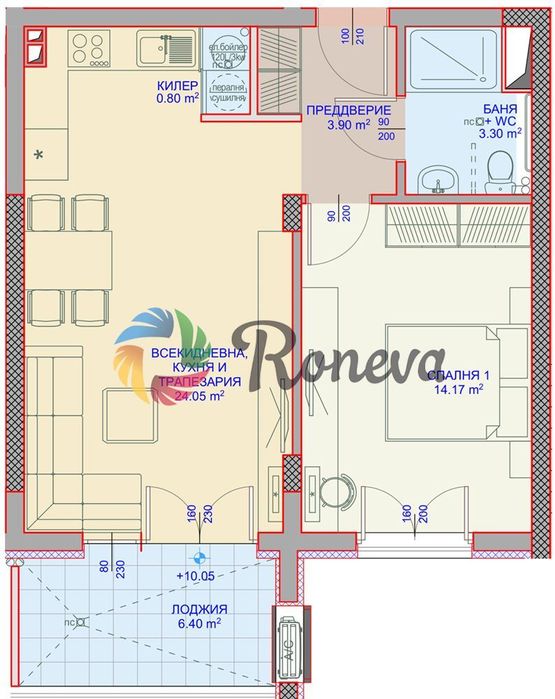 2-стаен в Варна-Аспарухово площ 74 цена 118000