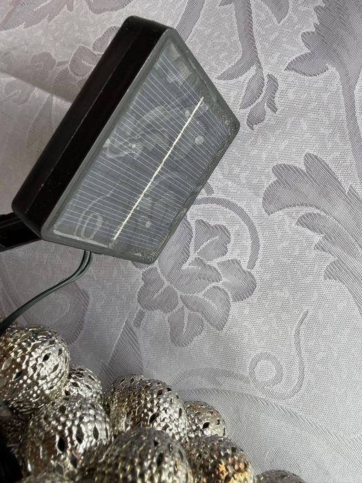 Ghirlandă LED solar 8 moduri IP65 7m 50 LED – Argintiu