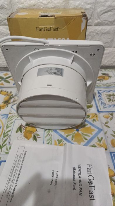 Ventilator de evacuare 150 mm, Silentios 132 m³/h, clapa de retur