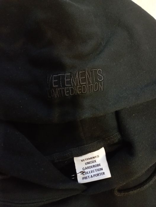 толстовка vetements