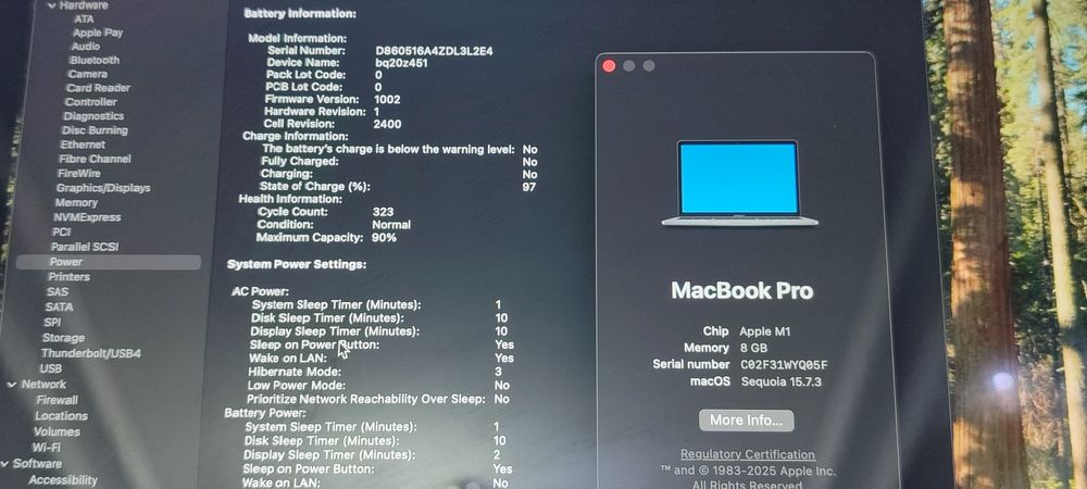 MacBook pro m1  8/512