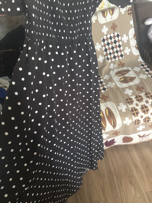 модное платье в горошек