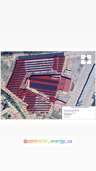Установка солнечных панелей\ Quyosh panel o’rnatish