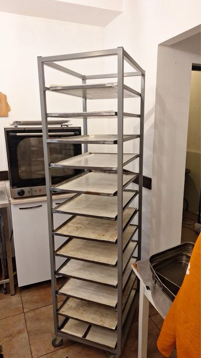 Количка с рафтове за храна-железни