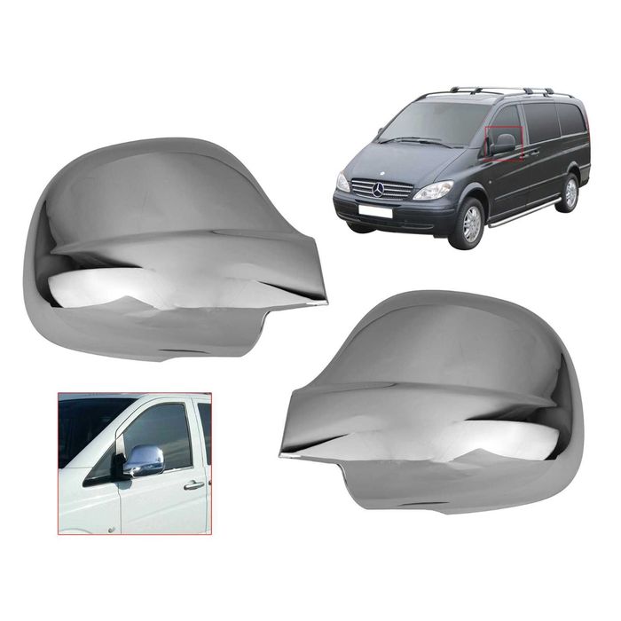 Хромирани Капаци за Огледала Mercedes Vito 2003 - 2010 / Мерцедес Вито