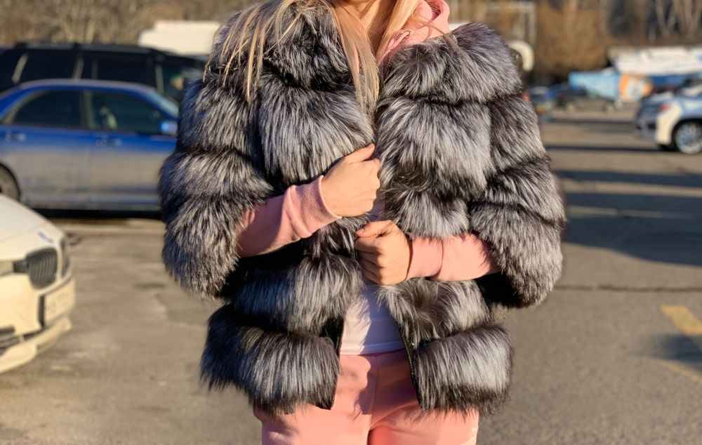 Шуба из чернобурки