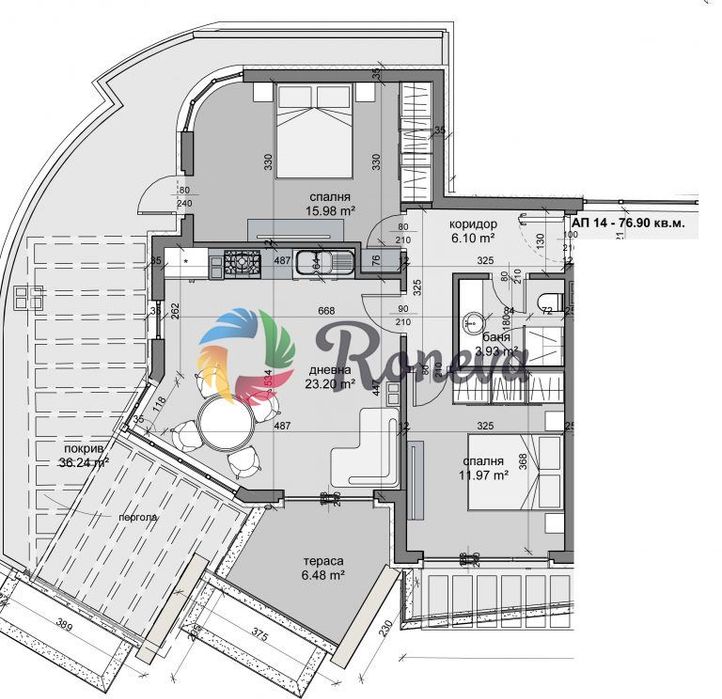 Продава се Тристаен апартамент в Варна, Бриз - 94 кв.м за 972 €/кв.м - Снимка #1