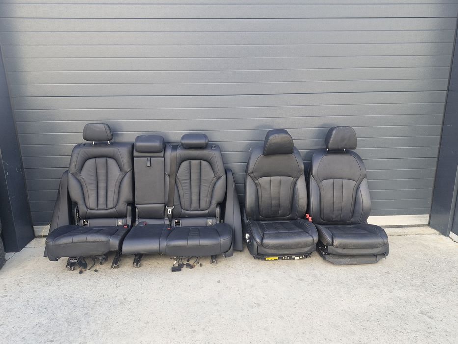 Scaune interior piele neagră bmw x5 g05